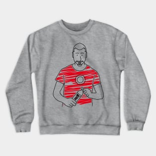 doodles of famous soccer player Crewneck Sweatshirt